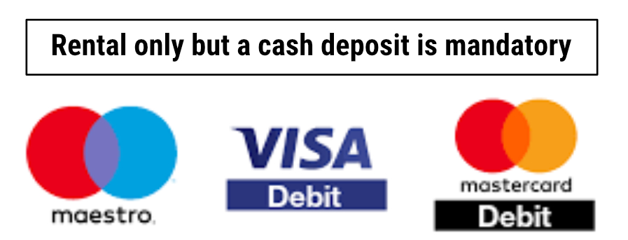 we accept all mayor debit card